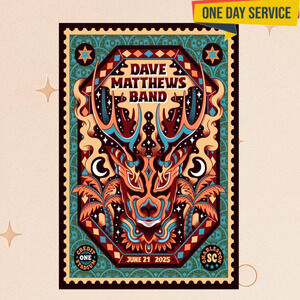 Dave Matthews Band Jun 21 2025 Charleston Sc Poster